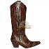 Bota texas floral dourada sv8928